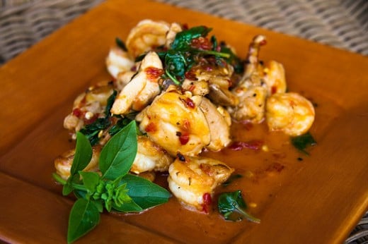 Pad Krapow Kung Thai Stir Fried Shrimp With Basil Delishably