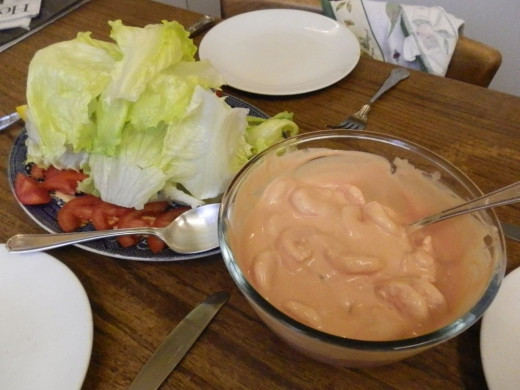 Prawn Cocktail Salad With Marie Rose Sauce