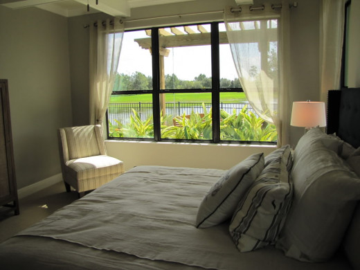 A bedroom in central Florida (Solivita, a retirement community south of Orlando)