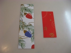 homemade christmas bookmarks - you can make small or large bookmarks