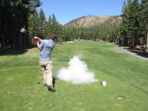 exploding golf ball