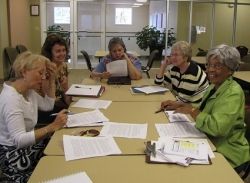 A typical meeting of the Sol-Writers