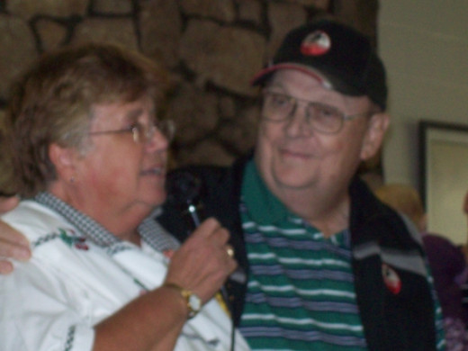 Larry and Cindy Ross at his retirement party in May 2011.