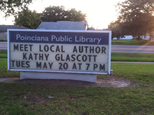 The author gave a reading at the Poinciana Public Library last May. 