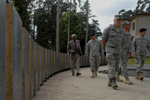 US Air Force and US Army Educators of Ethiopian Defense Command and Staff College (US Army Photo/Rick Scavetta)