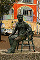 A statue of Dylan Thomas in Swansea