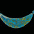A brass plaque covered with polymer clay and gold leaf mokume gane veneer is the focal point for a strand of rare vintage and contemporary glass and metal beads. A brass plaque covered with polymer clay and gold leaf mokume gane veneer is the focal point for a strand of rare vintage and contemporary glass and metal beads.