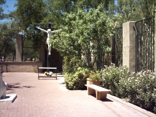 Garden of Gethsemane on Santa Cruz River by downtown Tucson