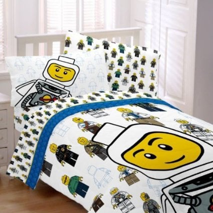 Lego Officially Licensed Twin Comforter and Sheet 5-Piece Bed Set