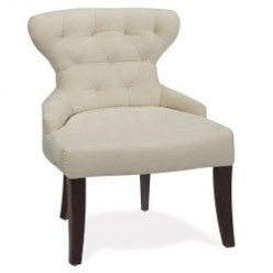 Upholstered Armless Hour Glass Slipper Chair: Closet Must-Haves
