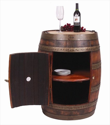 Repurposed Wine Barrel: Wine Tasting Table