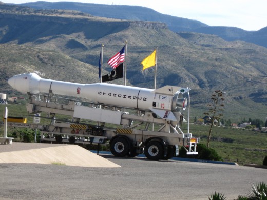 Nova Starchaser 4 Rocket on display at New Mexico Space History Museum in Almagordo, NM