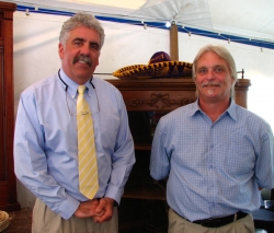 Joe Hessney (L) and Mike, his assistant auctioneer.
