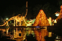 Dinosaurs at the Lantern Festival in Toronto, by John Vetterli