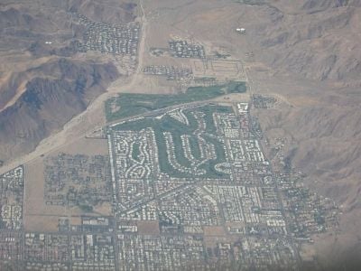 Aerial Shot of Palm Springs Area