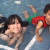 Enjoying the kiddie pool at World Waterpark... Enjoying the kiddie pool at World Waterpark...