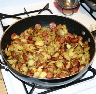 Fried Potatoes with Smoked Sausage from My Flickr Stream