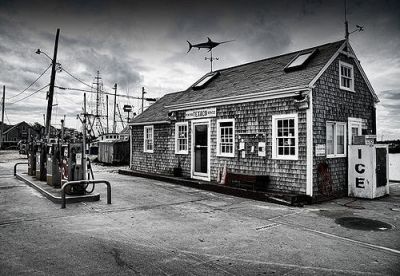 Menemsha gas station, in the town of Chilmark.