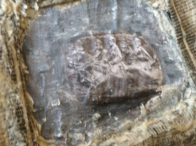 The Carving: Recessed With Paper Mache and Ready For Final Touchup Clay And Painting