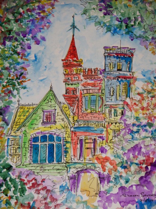 Carnival Castle - Orignal art by Sharri69