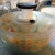 Here is the Oxo Salad Spinner ready to be spun. A few presses of that top black button and water is shed.