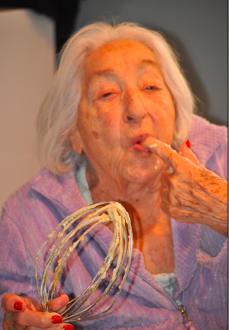 Mom enjoyed licking the beaters