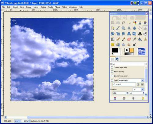 how to resize an image in gimp