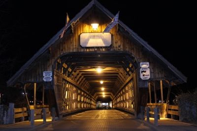 The Covered Bridge At Night