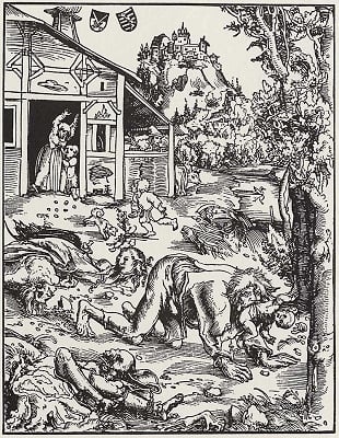 werewolves by Lucas Cranach the Elder