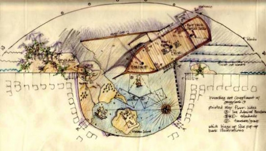 Treasure Island - Casa Manana theater - Clare Floyd DeVries set designer