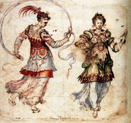 Costume sketches by Inigo Jones