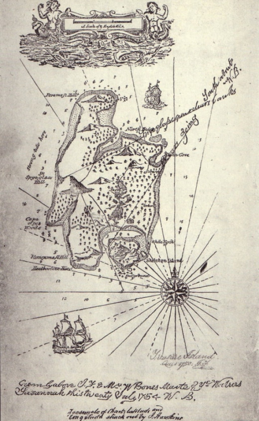 Treasure Island map
