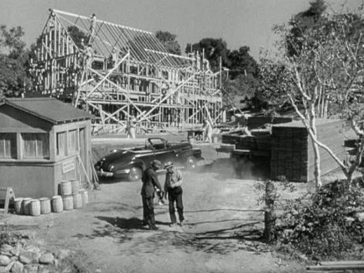 Mr. Blandings starting to build his dream house.