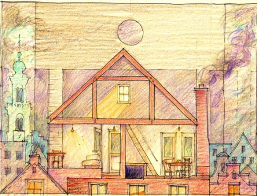 Set design by Clare Floyd DeVries