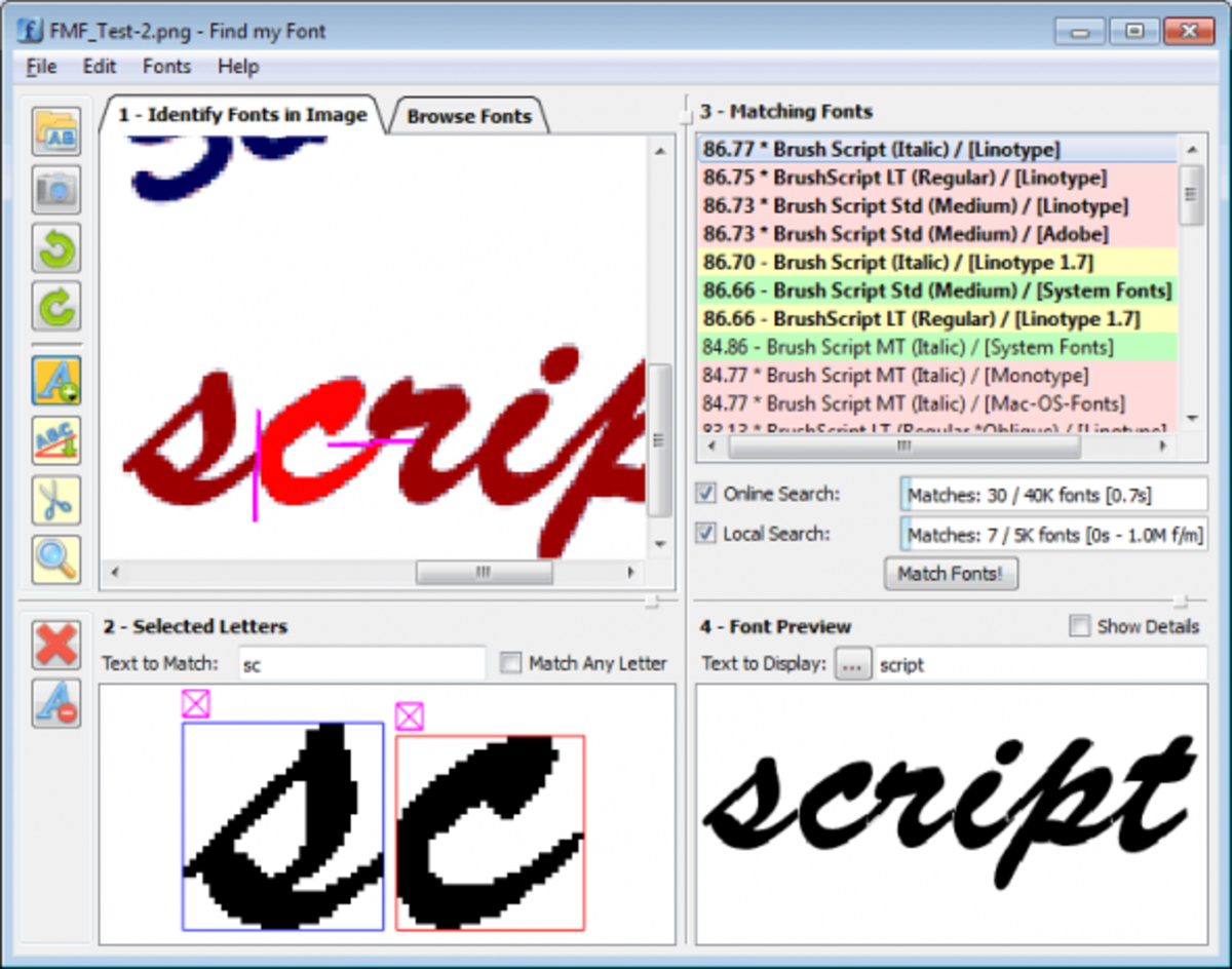 font finder from image software free download