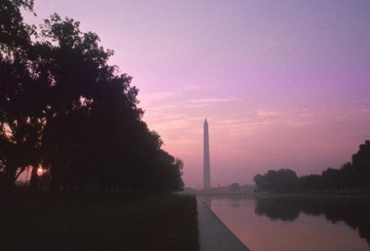 I took this photo of the Washington Monument at sunset while I was still in college. This is the image on the slide shown in the intro module.