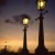 I took this photo of street lights in England during a 1988 trip.