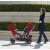 Contours stroller seats can face each other. Contours stroller seats can face each other.