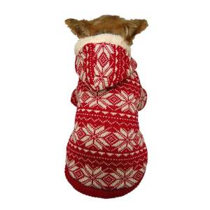 Knitted and Warm Pet Sweater with Hood