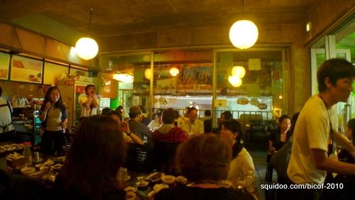 Inside the restaurant