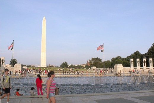 Looking towards the Washington Memorial