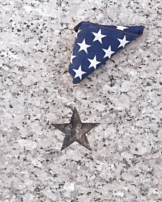 To me, this represents my Dad, who served in WWII and went to serve in the Korean conflict. These stars are etched throughout the memorial landings