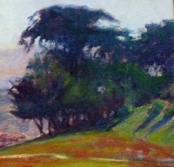 Trees with Complimentary Under-painting by Sharon Weaver
