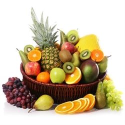 Basket of fresh fruit