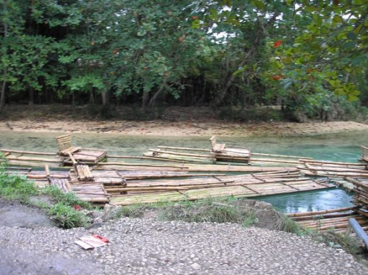 A raft you could rent to float one of the rivers