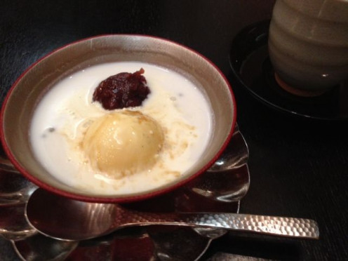 The warm dessert was warming and perfect for this cold season. 