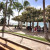 The pedestrian promenade that runs parallel to the beach.