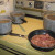 Cooking each until they are almost ready Cooking each until they are almost ready