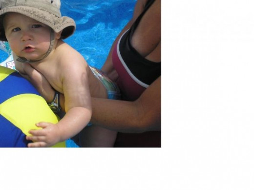 Babies love the water