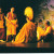 Monks debate on stage Monks debate on stage